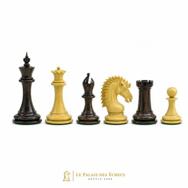 Schachspiel Sheffield aus Rosenholz, komplette Reihe der sechs Figuren