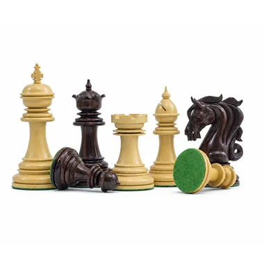 Schachfiguren «Porte du Roi» stehend und liegend mit Filzsohle im Blick