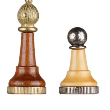 Schachspiel Classic II aus Holz und Massivmetall – Bild 6