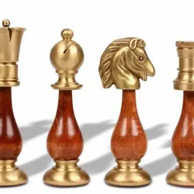 Alternative view of Orientalisches Breitschachspiel aus Holz und massivem Messing
