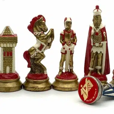 Mary Stuart IV Schachbrett in & Schachspiel aus Metall handbemalt – Bild 5