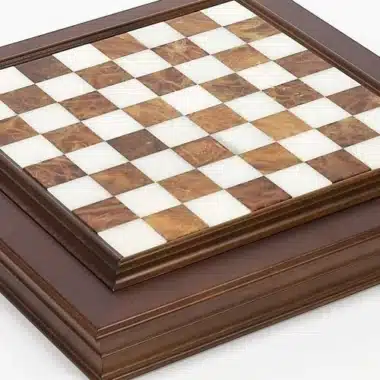 Set Schlacht von Waterloo 1 Schachbrett aus Holz und Marmor und handgemaltes Schachspiel – Bild 11