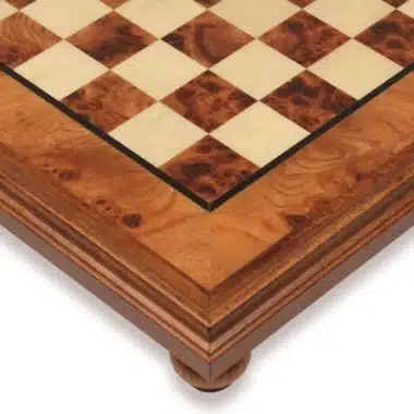 Arabic Style IX Set Schachbrett auf Holzfuß und Schachfiguren Staunton Holz und Metall – Bild 9