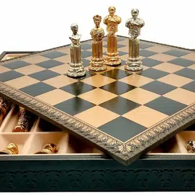 Alternative view of Set Römisches Reich VI Schachbrett mit Aufbewahrung und Schachspiel