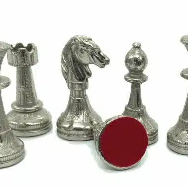 Set Mignon Flower V Schachbrett mit Aufbewahrung und Schachspiel aus vergoldetem und versilbertem Metall – Bild 6