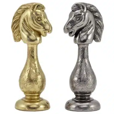 Oriental III Schachset aus Ahorn- und goldenem Rosenholz & Schachspiel aus Metall – Bild 7