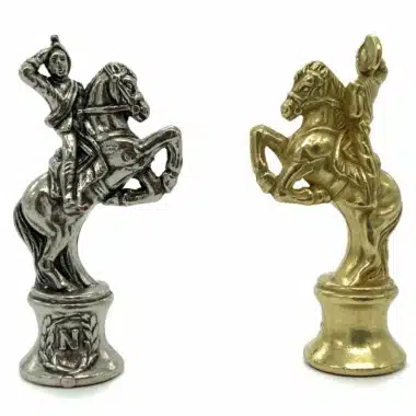 Schachspiel aus Metall Napoleon – Bild 4