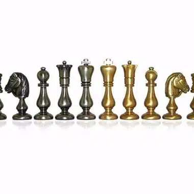 Jeu d'Echecs "Oriental" en Laiton Massif