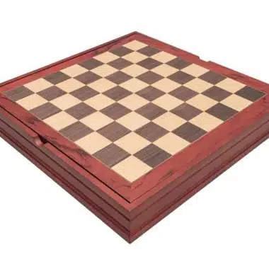 Medieval II Schachset aus Nussbaum- und Ahornholz & Schachspiel aus massivem Holz und Metall – Bild 20