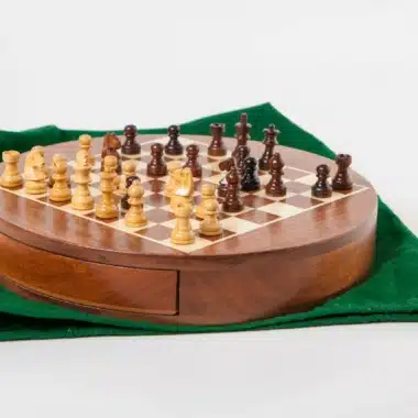 Rundes magnetisches Reiseset mit Holzaufbewahrungsschublade – Bild 5
