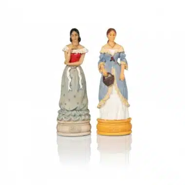 Set Sezessionskrieg II Kunstlederschachbrett Weltkarte und Schachfiguren Sezessionskrieg – Bild 12