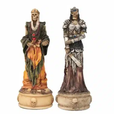 Mort-Vivant III: drapierter König und Skelett-Dame mit detaillierter Rüstung