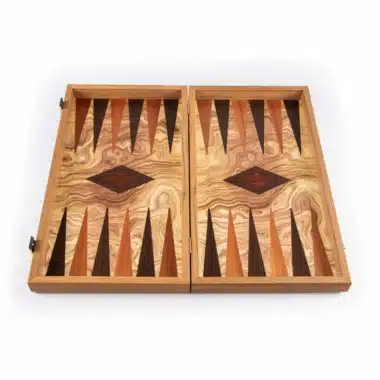 Backgammon aus Olivenholz – Bild 4