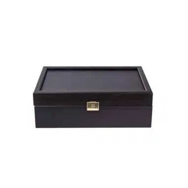 Aufbewahrungsbox aus Wenge-Holz (Königshöhe bis zu 9,5 cm)