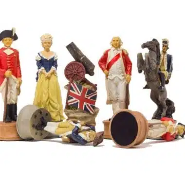 Jeu d'Echecs en Résine "Guerre d'Indépendance des Etats-Unis"