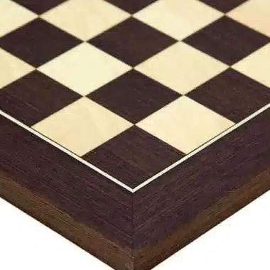 Ensemble "Classic Wenge" Echiquier en Wenge et Erable & Jeu d'Echecs en Buis Ebonisé
