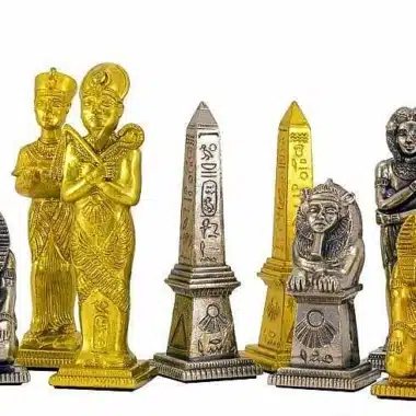 Jeu d'Echecs en Métal "Egypte"