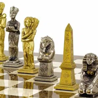 Jeu d'Echecs en Métal "Egypte"