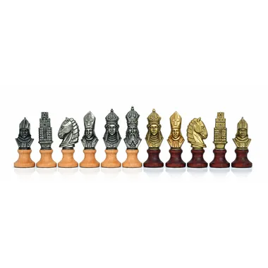 Schachspiel "Moncada" aus Holz und Metall