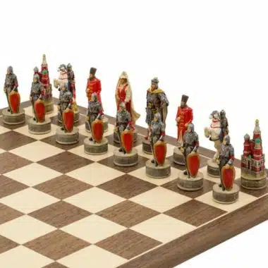 Jeu d'Echecs en Résine "Russes vs Mongoles"