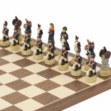 Jeu d'Echecs en Résine "Napoléon 1er et Alexandre 1er" (Campagne de Russie)