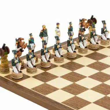 Jeu d'Echecs en Résine "Napoléon 1er et Alexandre 1er" (Campagne de Russie)