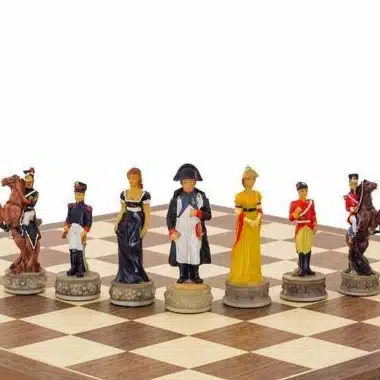 Jeu d'Echecs en Résine "Bataille de Waterloo"