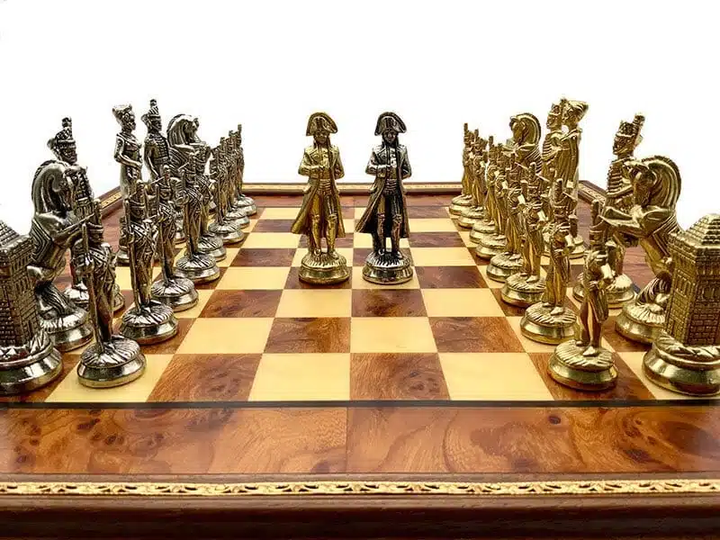 Frontansicht der goldenen und silbernen Seite mit Napoléon vorn