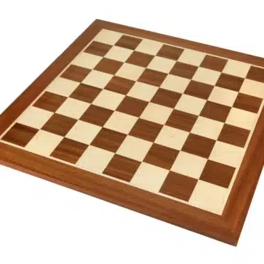 Leningrad-Set Schachbrett aus Mahagoniholz und Schachspiel aus ebonisiertem Buchsbaumholz – Bild 14