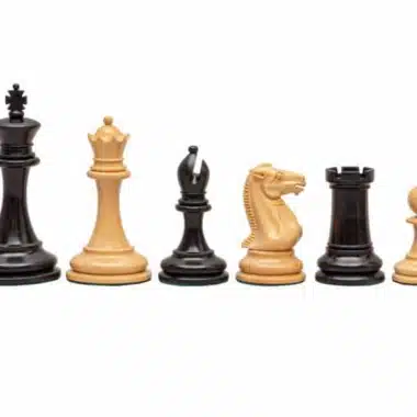 Jeu d'Échecs Rochester en Bois de Buis et d'Ébène
