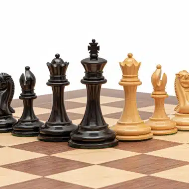 Jeu d'Échecs Rochester en Bois de Buis et d'Ébène