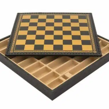 Schachspiel Jazz vs Rock - Schachbrett und Backgammon mit Kunstlederaufbewahrung & Harzfiguren – Bild 23