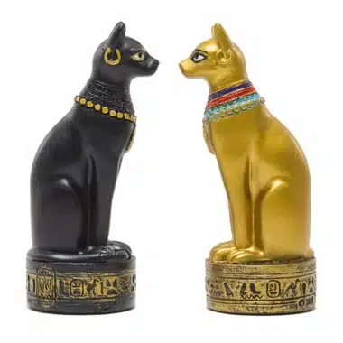 Schachspiel Alte Ägypten aus Harz & Schachbrett aus Kunstleder mit Aufbewahrungsfach – Bild 4