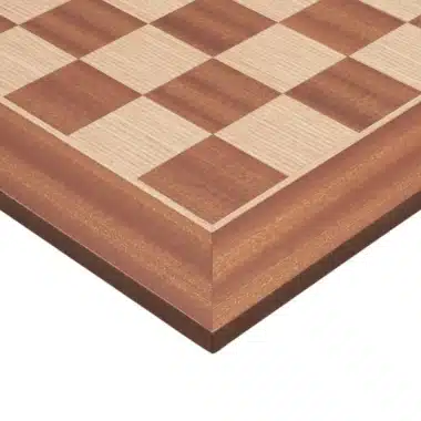 Geschnitztes Schachspiel aus Akazienholz und Schachbrett aus Mahagoniholz – Bild 11