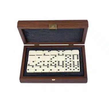 Domino-Set Camel - Holz- und Kunstlederkoffer – Bild 2