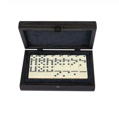 Alternative view of Schwarzes Domino-Set - Holzkiste