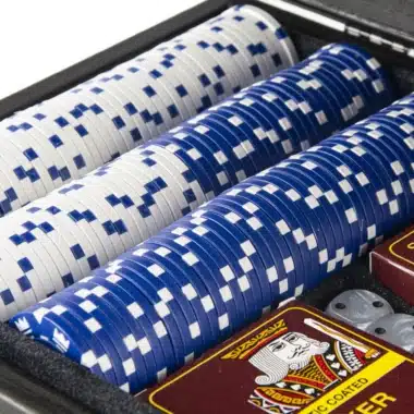Poker-Set 300 Chips - Box aus schwarzem Holz – Bild 3