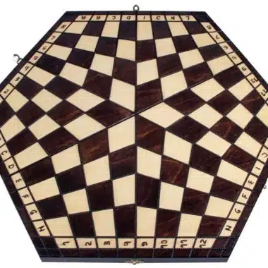 Drei-Spieler Schachspiel aus Holz – Bild 8