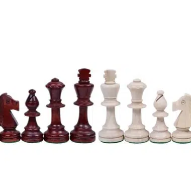 Faltbares Schachbrett und Schachspiel aus Holz Größe 5 – Bild 9