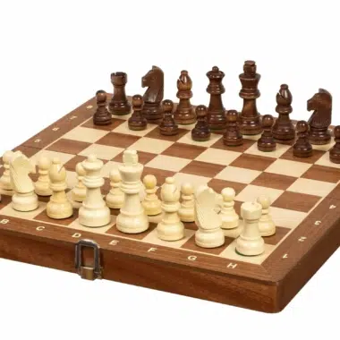 Kleines Wirtschaftsschachspiel aus Holz