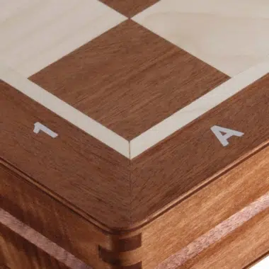 Klappbares Schachbrett aus Holz und Staunton Schachfiguren aus Holz mit Aufbewahrung – Bild 8