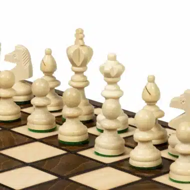 Klappbares Schachspiel aus Holz mit Aufbewahrung – Bild 4