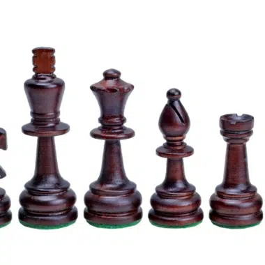 Faltbares Schachbrett mit alphanumerischen Koordinaten und Aufbewahrung sowie Schachfiguren aus Holz – Bild 5