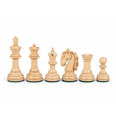 Staunton-Schachfiguren aus Buchsbaum- und Akazienholz
