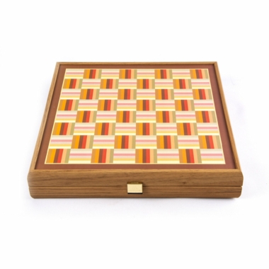 4-in-1 Gesellschaftsspiel aus Holz: Schach, Backgammon, Ludo, Schlangen & Leitern – Bild 7