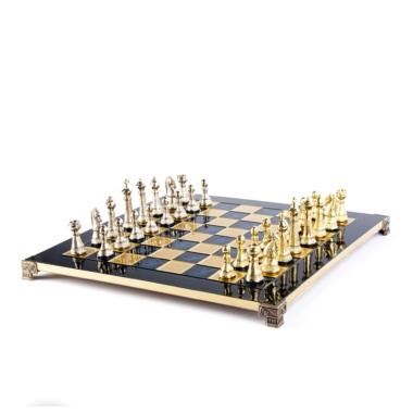 Staunton Schachspielset aus Metall mit Aufbewahrungsbox – Bild 12