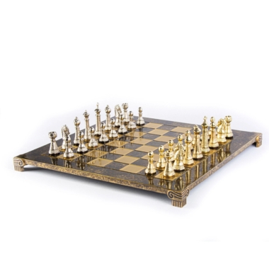 Staunton Schachspielset aus Metall mit Aufbewahrungsbox – Bild 16