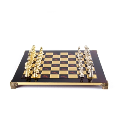 Alternative view of Staunton Schachspielset aus Metall mit Aufbewahrungsbox