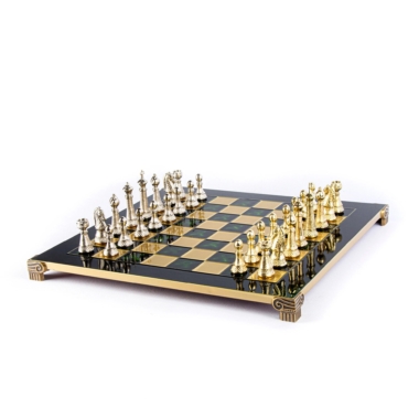 Staunton Schachspielset aus Metall mit Aufbewahrungsbox – Bild 7