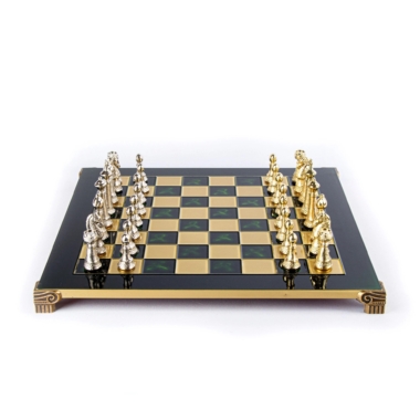 Staunton Schachspielset aus Metall mit Aufbewahrungsbox – Bild 9